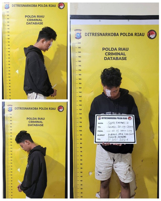 Panik Dikejar Polisi Lalu Tabrak Pohon, Wajah Kurir Sabu Ini Dijahit