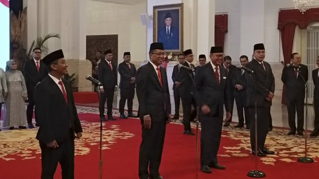 Tiga Menteri Resmi Dilantik Presiden Jokowi Hari Ini