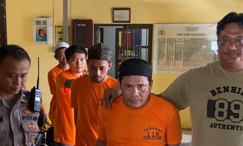 Polsek Sukarame Bekuk 4 Pelaku Penyalahgunaan Narkotika Dengan Ancaman Hukuman 20 Tahun