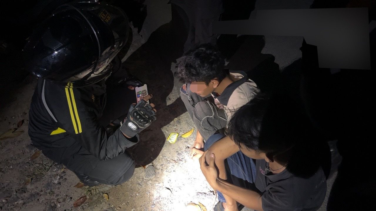 Sempat Kejar Kejaran Tim Walet Polresta Bandar Lampung Amankan 2 Remaja Bawa Narkoba