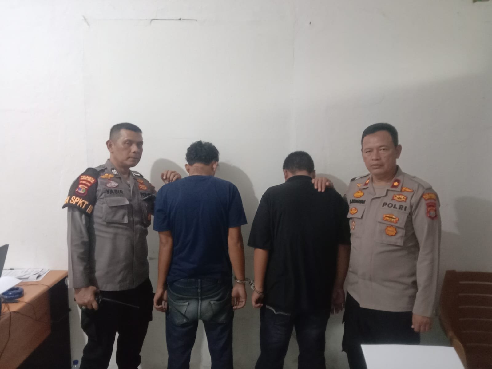 Polsek Sukarame Ringkus Kakak Beradik Pelaku Penganiayaan di Jalan Soekarno Hatta
