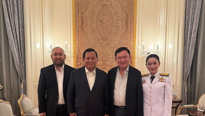 Prabowo Ajak Putranya Bertemu Eks PM Thailand Thaksin Shinawatra