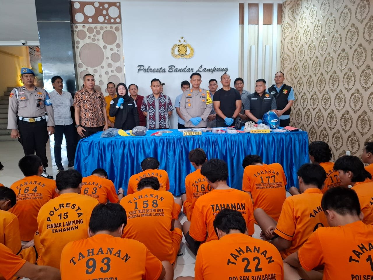 Operasi Sikat Krakatau 2024, 50 Orang Pelaku Tindak Pidana Diamankan Polresta Bandar Lampung