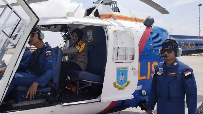 2 Helikopter Disiagakan Polda Lampung Amankan WSL Krui Pro 2024