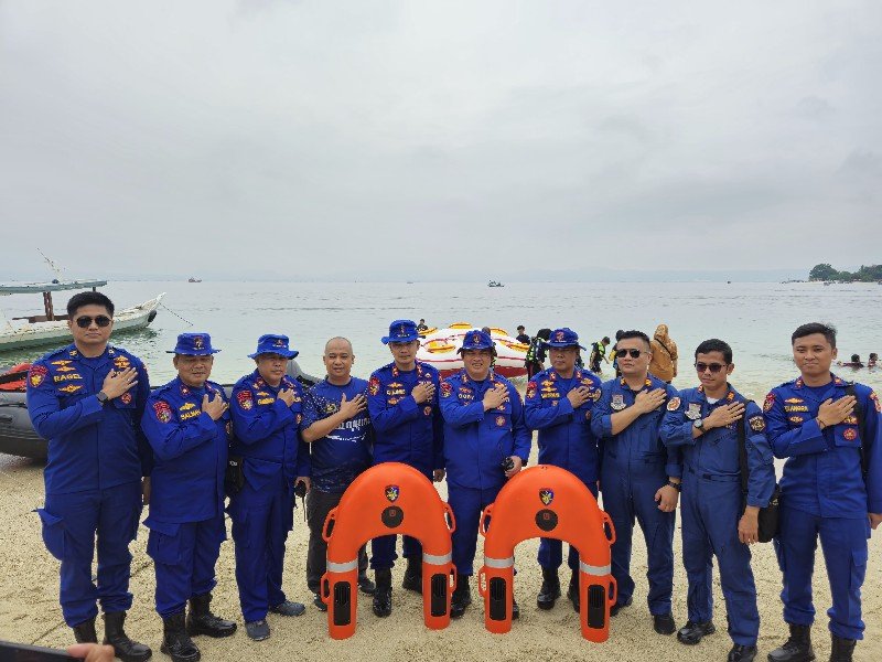 Hadapi WSL Krui Pro, Ditpolairud Polda Lampung Tingkatkan Kemampuan Anggota Dalam Menyelam