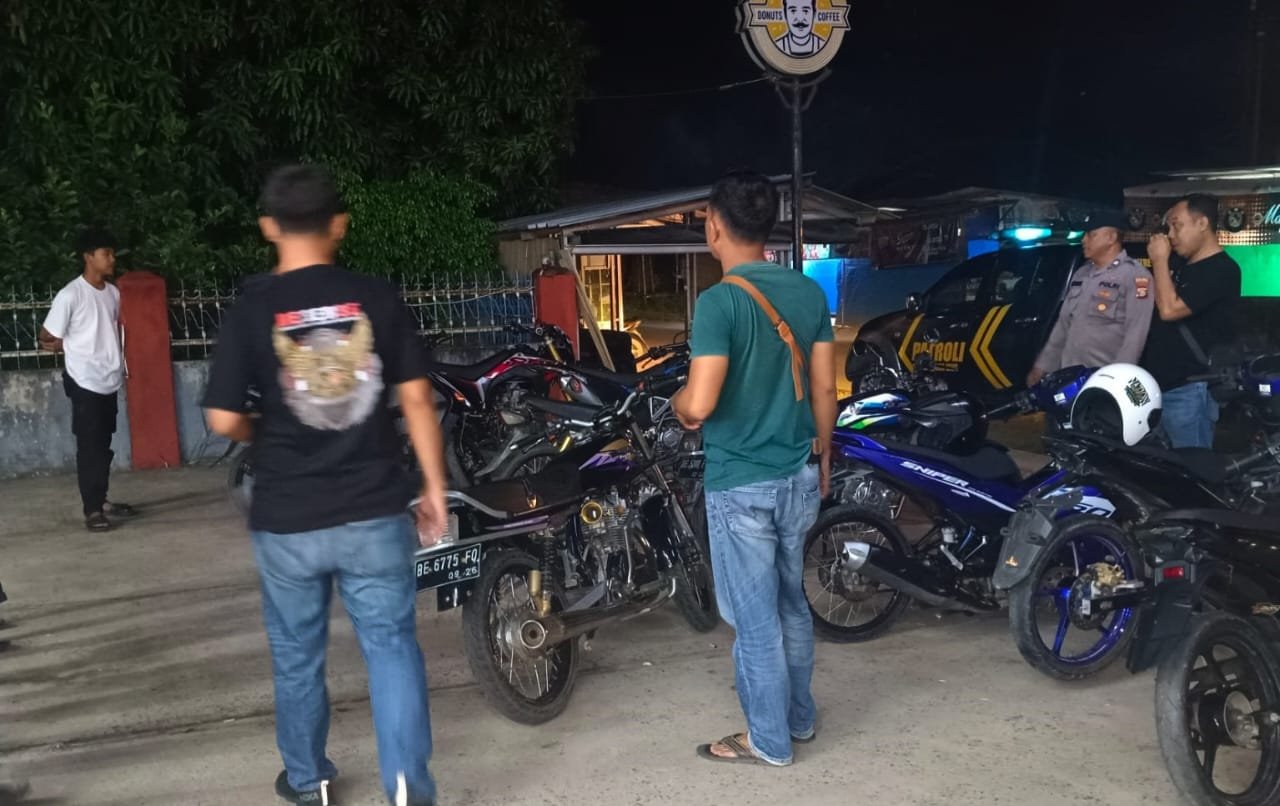 Ratusan Knalpot Brong Diamankan oleh Jajaran Polres Lamtim