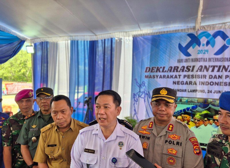 Peredaran Jalur Laut Tinggi, BNNP Deklarasi Anti Narkoba di Pesisir Kota Karang