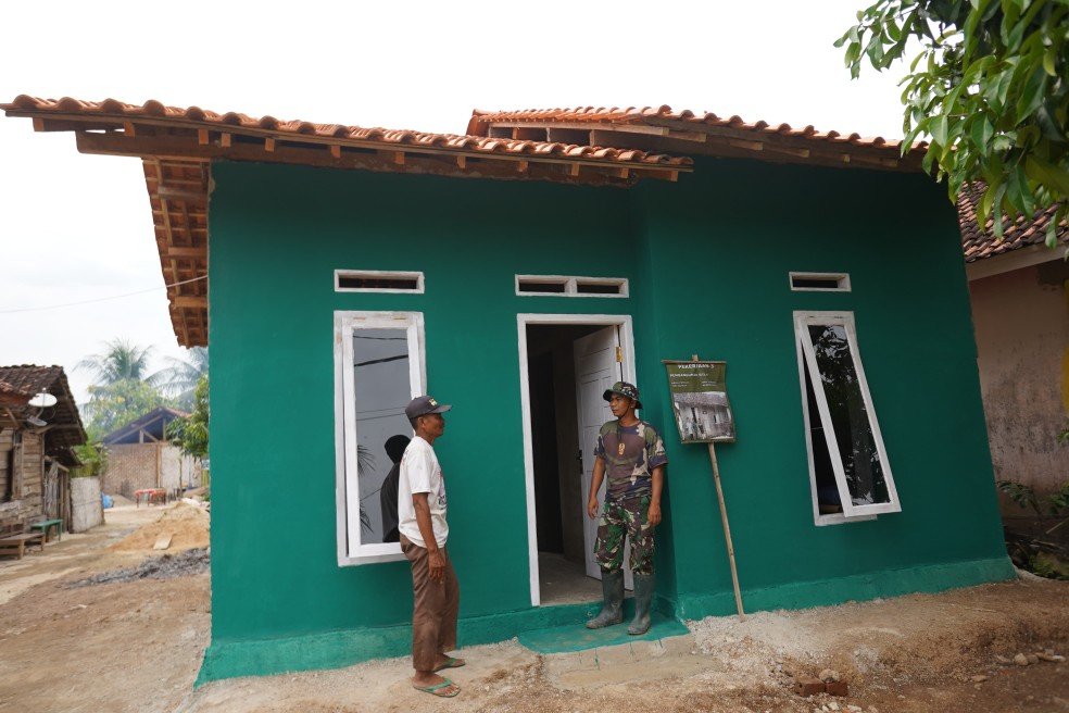 TMMD ke-127 Kodim 0421 Lampung Selatan Bangun RTLH dan Infrastruktur Warga