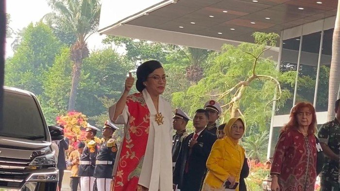 Hadir Sidang Tahunan MPR DPR Bahlil Pakai Dasi Kuning, Sri Mulyani Kebaya Putih