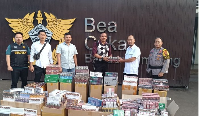 Polresta Bandar Lampung Amankan 72.000 Batang Rokok Tanpa Cukai yang Beredar di Lampung